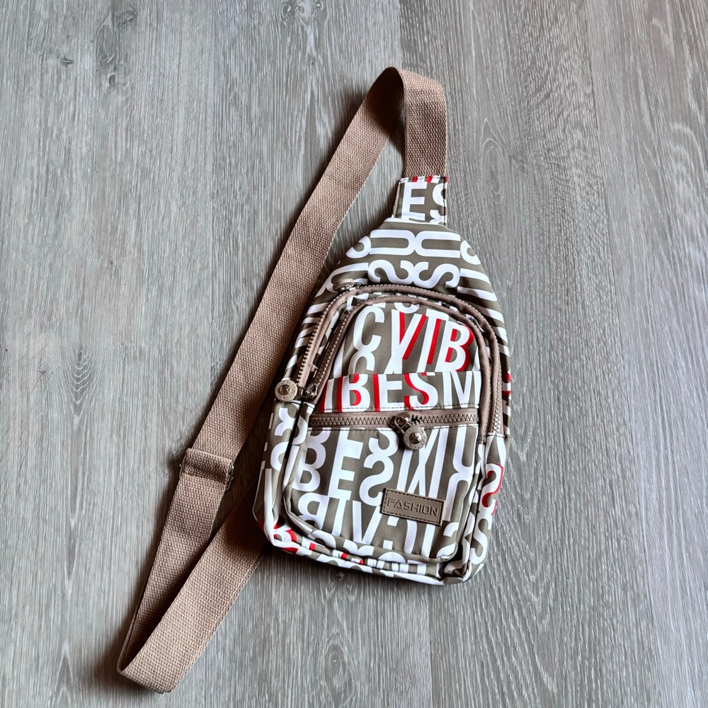 Allover Print Crossbody Bag